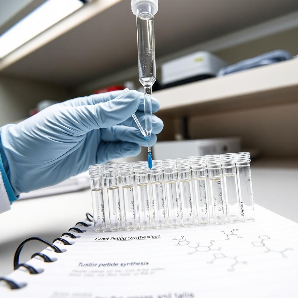 Custom peptide synthesis in the Peptaura lab