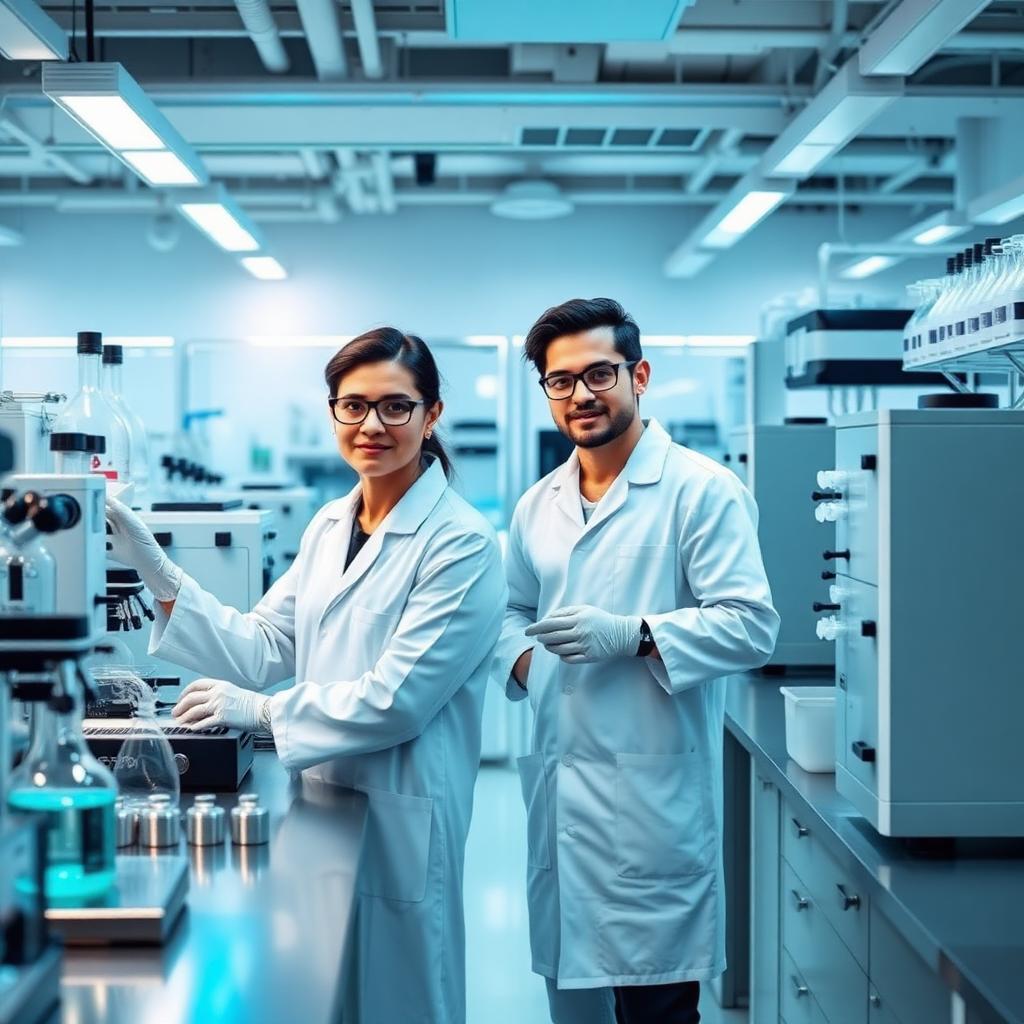 Peptaura lab scientists at work